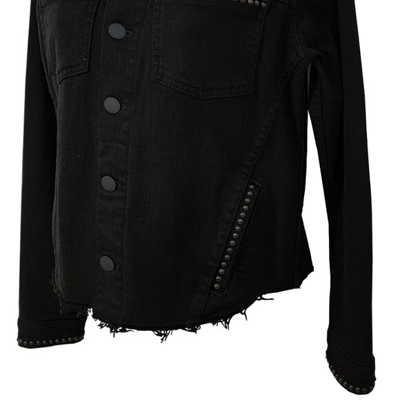 Hematite Chains Women's Black Denim Jacket - Picture 5 of 9